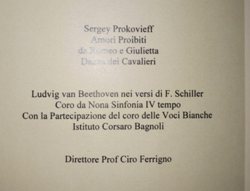 Saggi di musica di fine anno : Plesso Michelangelo
